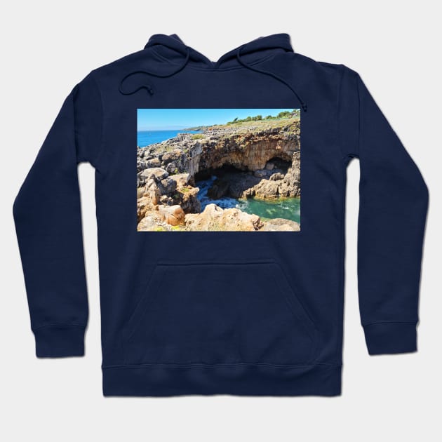 Hell's Mouth (Boca do Inferno, Lisbon, Cascais, Portugal) Hoodie by Lisbon Travel Shop